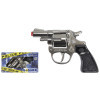 Policejní revolver kovový stříbrný kovový 8 ran