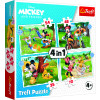 Puzzle 4v1 Mickey a Minnie