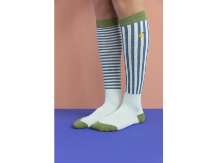 1801514 1801515 1801516 1801517 1801518 1801519 Sticky Lemon knee high socks stri