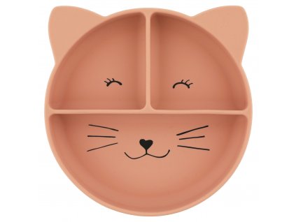 Dětský silikonový talíř s přísavkou Trixie Baby - Mrs. Cat