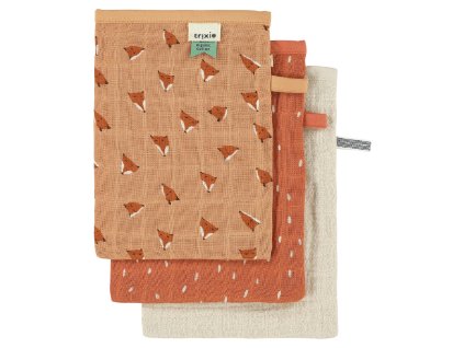 MUSLIN WASHCLOTHS 3PACK MIX