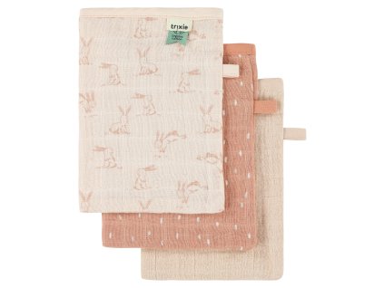 MUSLIN WASHCLOTHS 3PACK MIX