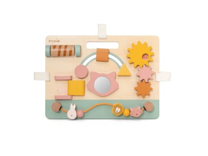 Dřevěný aktivity panel – Mrs. Cat