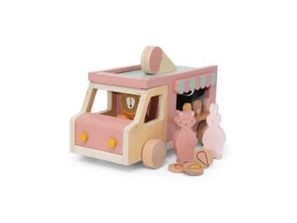 Dřevěný zmrzlinový vůz