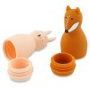 Dětská stříkací hračka do vany Trixie Mr. Fox a Mrs. Rabbit, 2 pcs