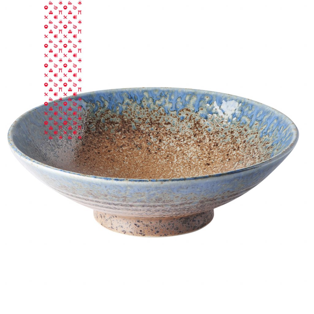Keramická miska na polévku Ramen (Earth & Sky, 24 cm) Made in Japan