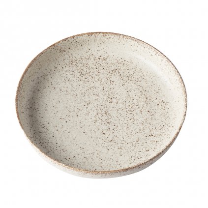 Mělký talíř s vysokým okrajem Fade 20 cm pískový