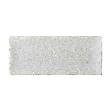 Shell White Slab Rectangular Plate 29 x 12 cm