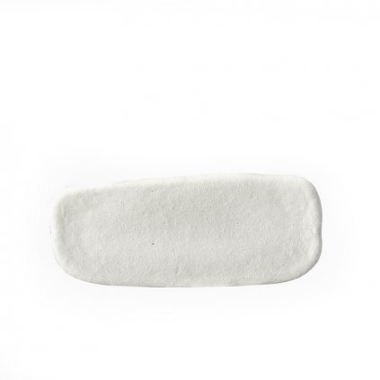 Shell White Slab Rectangular Plate 28,5 x 12 cm