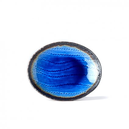 Cobalt Blue Ovální Talíř 24 x 20 cm