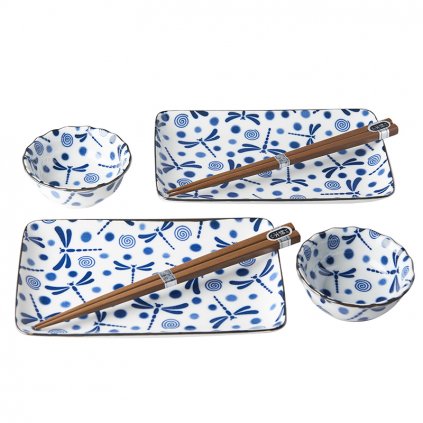 Sushi set Blue Dragonfly 6 ks