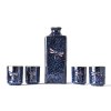 Sake Set Dark Blue Dragonfly 5 ks