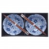 Set Misek White with Blue Blossom 2 x 400 ml s hůlkami
