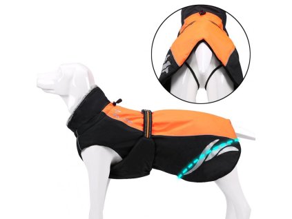 Zimní kabátek pro psa Truelove - oranžový