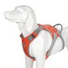 Prodloužený postroj pro psa, s kapsou -oranžový