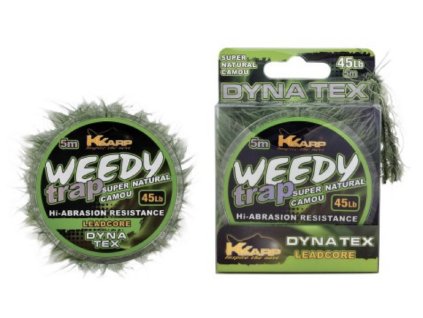 K-KARP šňůrka DT WEEDY-TRAP LEADCORE Natural 5m 45lb
