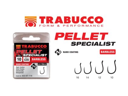 Trabucco háčky Pellet Specialist Barbless (Varianta 10)