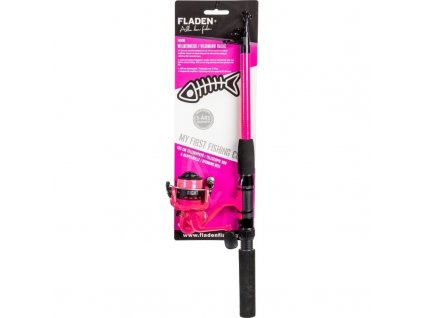 Telescopic spinningcombo Wilderness Basic 165cm pink