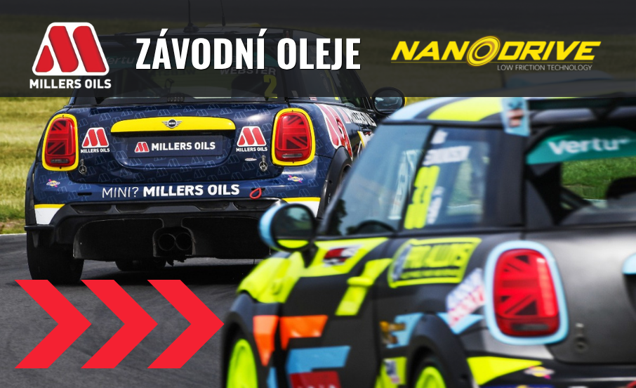 oleje millers oils pro závodní vozy