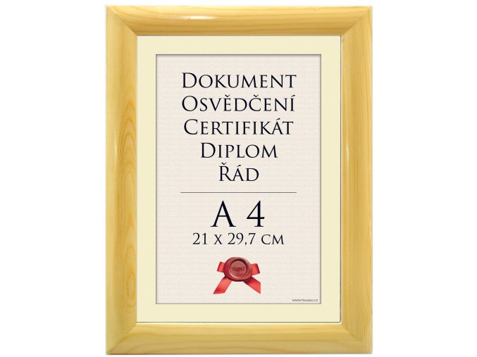 Rámik Lumini natur A4