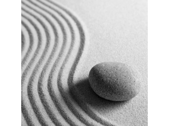 Zenový kameň čiernobiely
