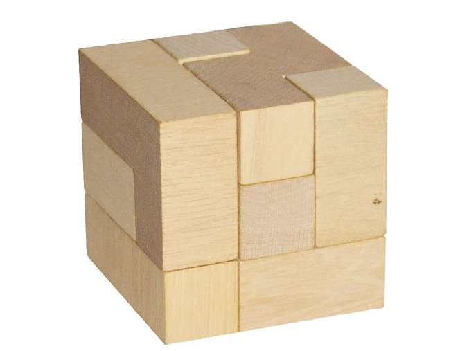 Hlavolam drevená kocka