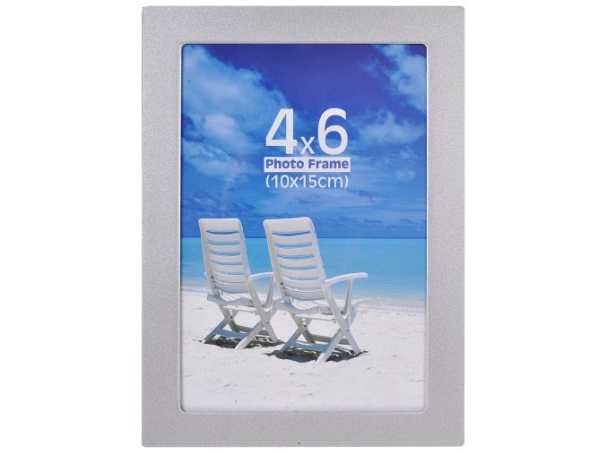 Rámik metal strieborný 10x15