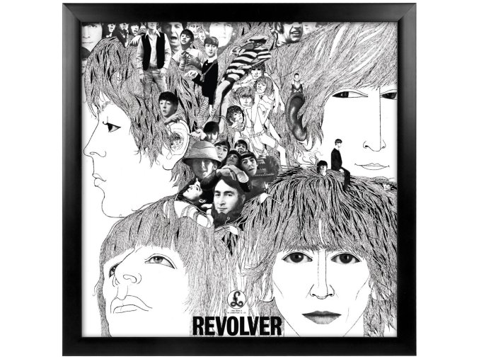 Rám na gramodesku čierný