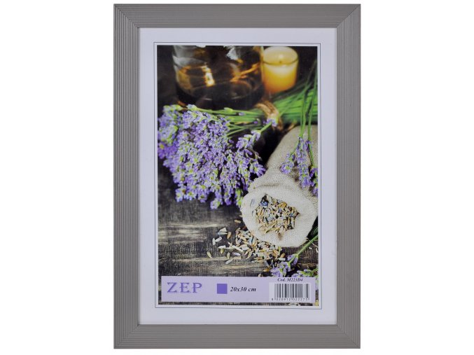 Rámik vrúbok 20x30 sivý