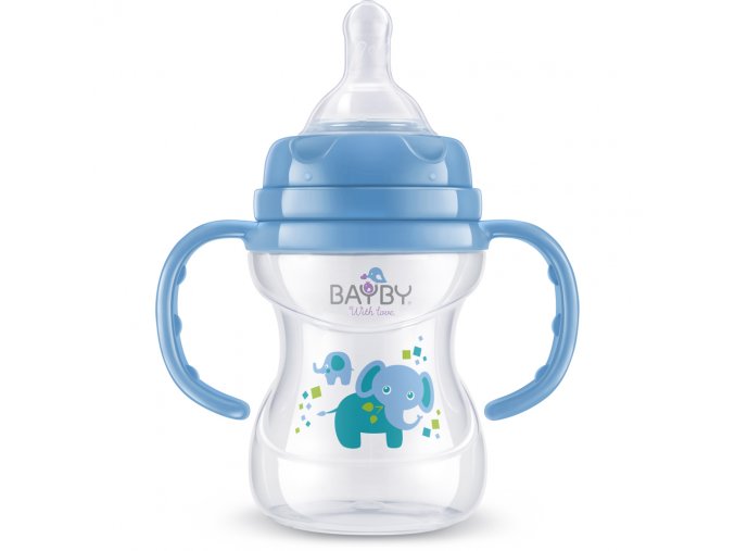 Dojčenská fľaša modrá 150 ml BAYBY