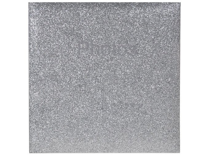 Fotoalbum Glitter strieborný 200 foto
