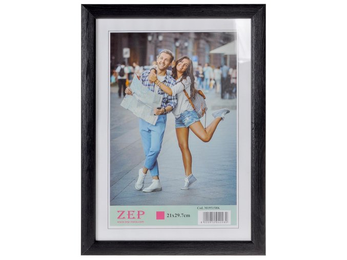 Rámik drevo čierný A4