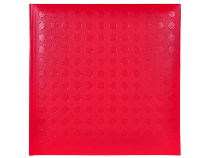 Album koliesko červené s čiernymi listami