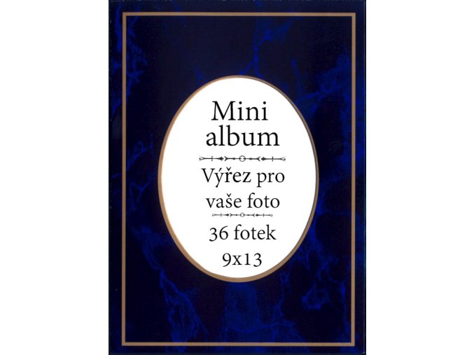 Mini album zošit 36 foto modré