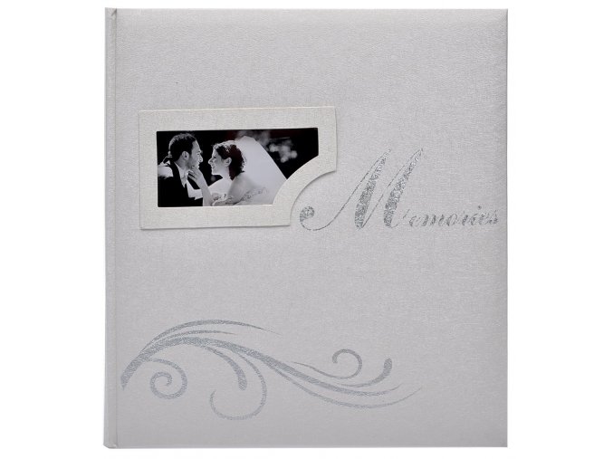 Klasické fotoalbum Wedding memories bílé