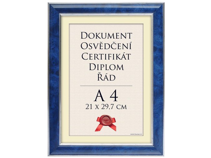 Rámček Rijeka modrý mramor