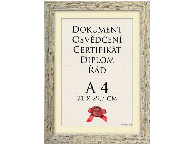 Rámeček Asti stracciatella 21x-29,7 - A4