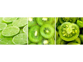 Obraz triptych zelený