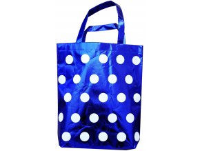 Modrá taška s bodkami