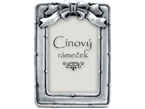 Mašlička cínový rámeček