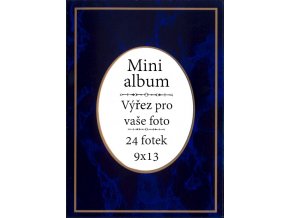 Mini album 9x13 modré