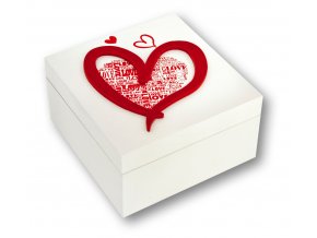 Krabička so srdiečkom Valentín