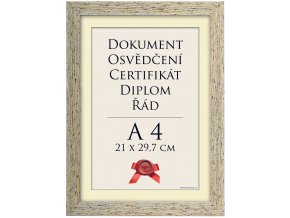 Rámeček Asti stracciatella 21x-29,7 - A4