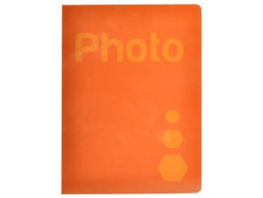Fotoalbum zošit oranžový 10x15