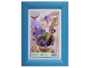 Rámik drevo 10x15 modrý