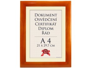 Fotorámeček Lumini A4 hnědý