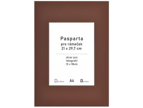 Pasparta hnedá 21x29,7 - A4