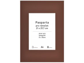 Pasparta hnedá 21x29,7 - A4