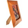 Masívny drevený rámik oranž 13x18