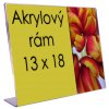 Akrylový rámik šírka 13x18